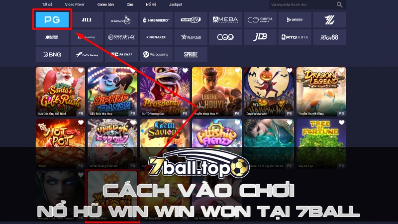 Cách vào chơi Nổ hũ Win Win Won